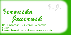 veronika jauernik business card